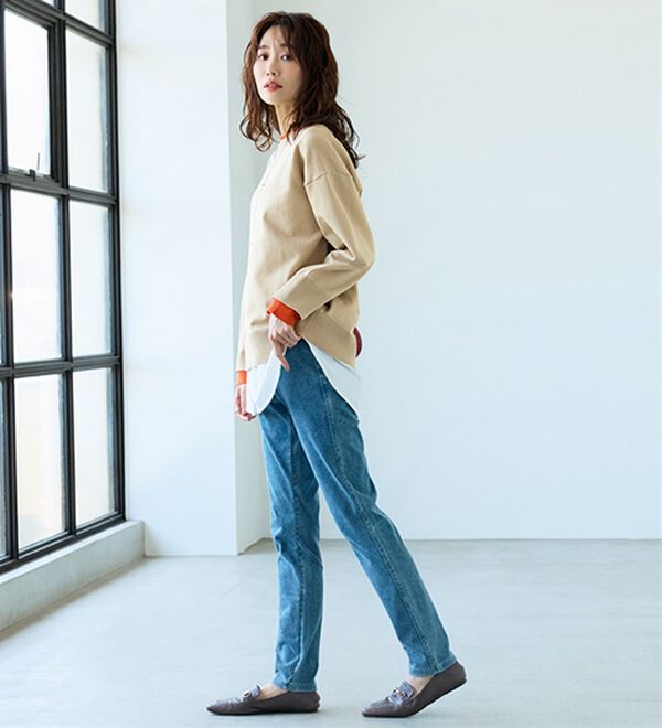 BELLUNA（ベルーナ）の「美ストレッチ素材レギンスパンツ【Ｐｒｉｍａ　Ｆｉｔ　Ｐａｎｔｓ】（スパッツ・レギンス）」｜詳細画像