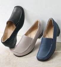 ルフラン（ルフラン）の「＜ラシーナコンフォート＞４Ｅ牛革エアヒールトラッドシューズ（フラットシューズ）」