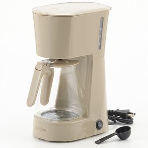 「お洒落コーヒーメーカー（キッチン家電・調理家電）」｜グレージュ