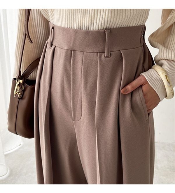 GeeRA（ジーラ）の「インタックスラックスワイドパンツ（フルレングスパンツ）」｜詳細画像