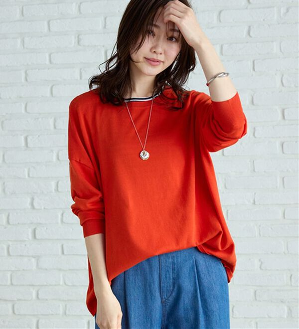 BELLUNA（ベルーナ）の「ゆったりニットプルオーバー（ニット・セーター）」｜詳細画像