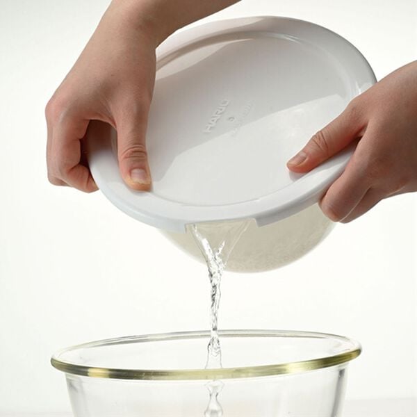 「ハリオ　レンジフタ付耐熱ガラス製ボウル３個セット（その他キッチン用品）」｜詳細画像