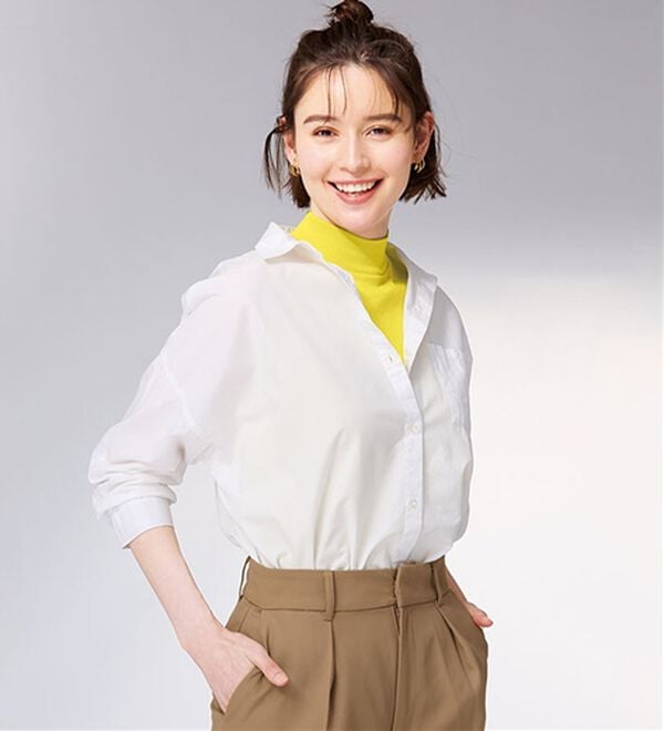 LAVIENNE（ラヴィエンヌ）の「【医師オススメ】ＵＶカット綿１００％スリーブレスハイネックプルオーバー＜カラフルコットン＞（肌着・インナーウェア）」｜詳細画像