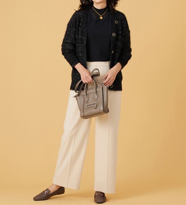 BELLUNA（ベルーナ）の「上品見え！ふんわりシャギーカーディガン（ニットカーディガン）」｜詳細画像