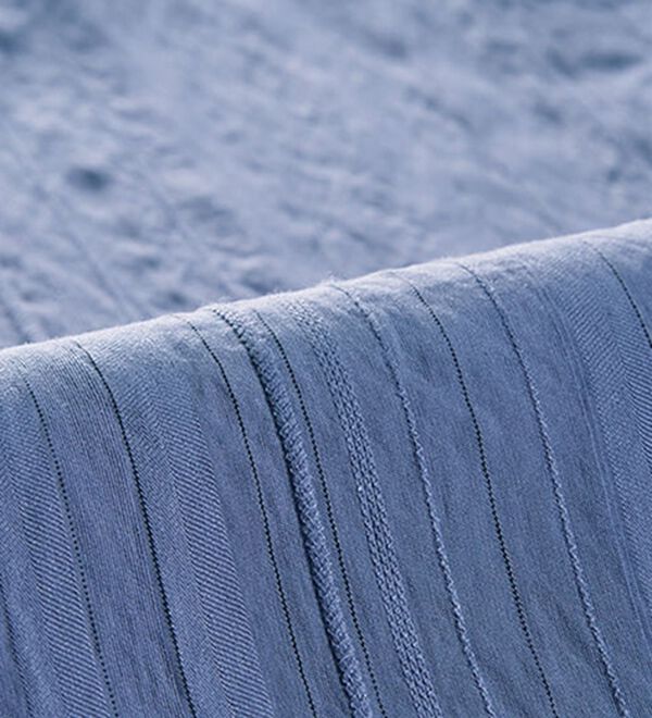 BELLUNA（ベルーナ）の「ドビーストライプ素材タック使いチュニック（チュニック）」｜詳細画像