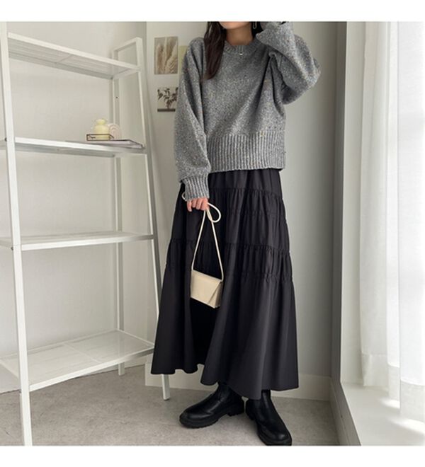 GeeRA（ジーラ）の「カラーネッププルオーバー（ニット・セーター）」｜詳細画像