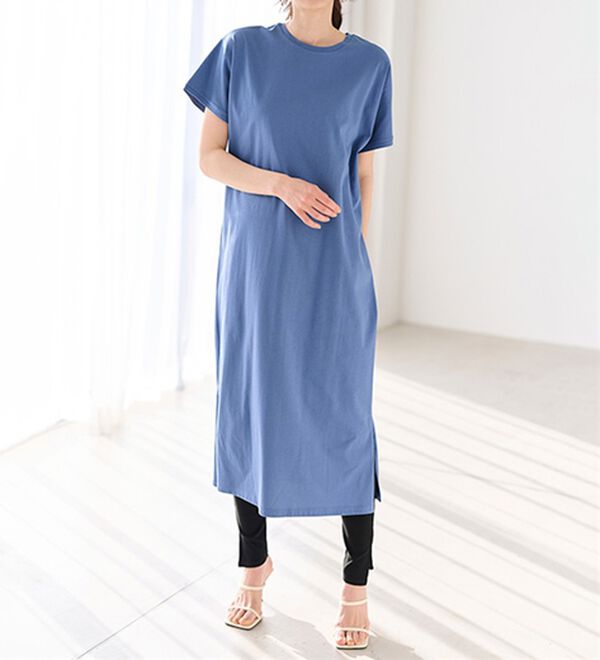 RANAN（ラナン）の「【レギンス付】＜ＢＣ＞綿１００％ひんやりワンピース（その他ワンピース）」｜詳細画像