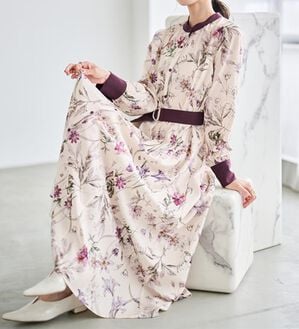 RANAN（ラナン）の「レトロフラワーシャツワンピース（プリントワンピース）」｜詳細画像