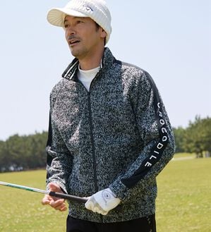 「＜クロコダイル＞裏フリース防風ニットジャケット（メンズジャケット）」｜詳細画像