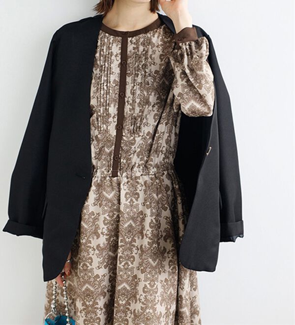 GeeRA（ジーラ）の「大人プリントロングワンピース（ロングワンピース）」｜詳細画像