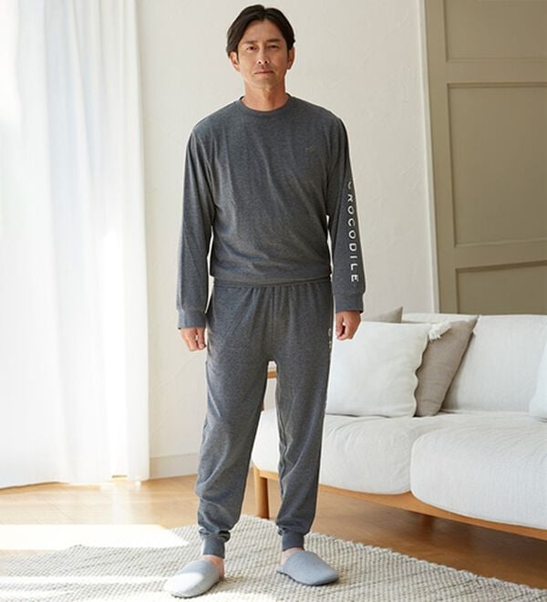 「＜クロコダイル＞リカバリーウェア上下セット（メンズルームウェア）」｜詳細画像