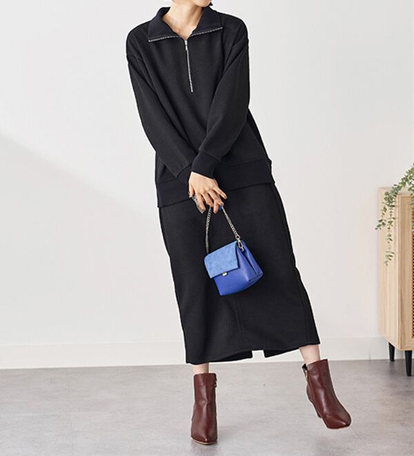 BELLUNA（ベルーナ）の「ボーダージャカードナロースカート（ロングスカート）」｜詳細画像