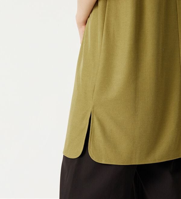 BELLUNA（ベルーナ）の「【接触冷感】かのこ素材タックデザインチュニックワンピース（その他ワンピース）」｜詳細画像