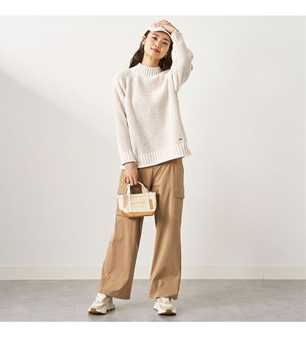 BELLUNA（ベルーナ）の「モール素材チャンキーニットプルオーバー（ニット・セーター）」｜詳細画像