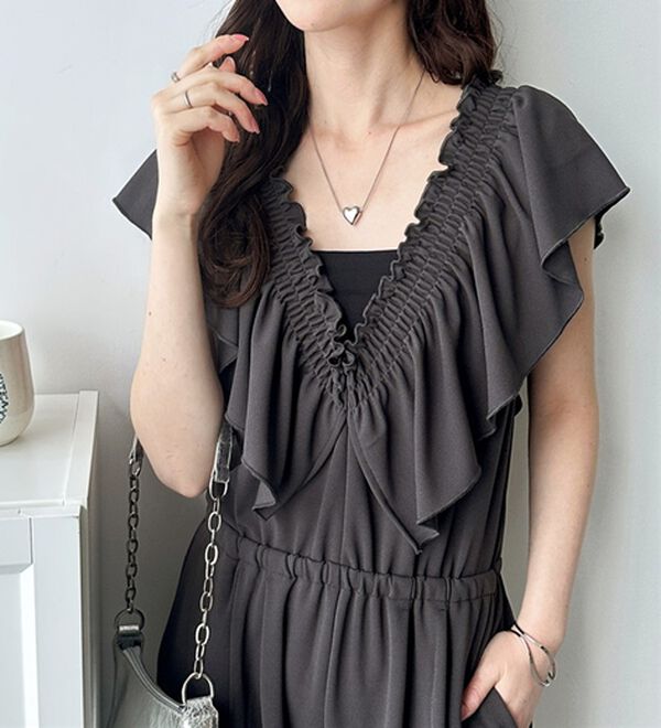 GeeRA（ジーラ）の「マルチＷＡＹフリルサロペット（オールインワン）」｜詳細画像