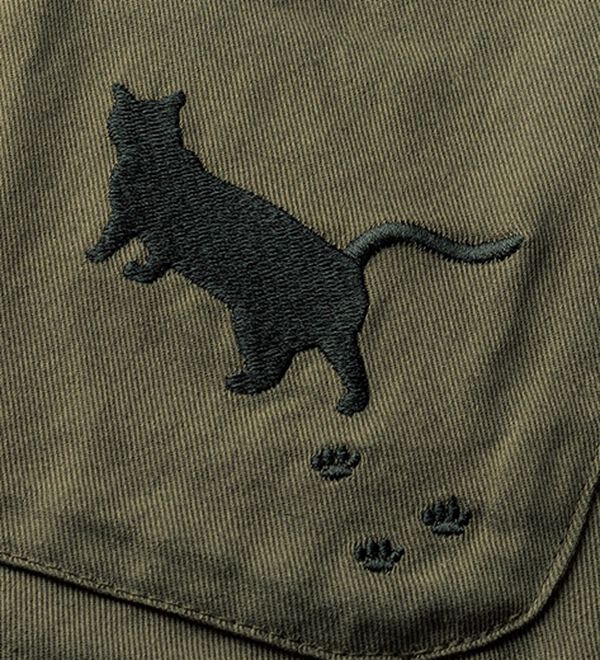 BELLUNA（ベルーナ）の「ネコ刺しゅうゆったりパンツ（ワイドパンツ・ガウチョ）」｜詳細画像