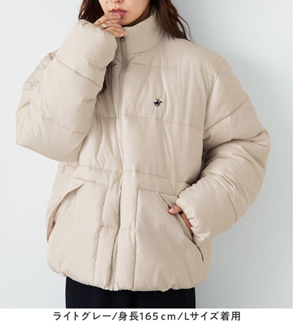 Viola e Viola（ヴィオラ エ ヴィオラ）の「【ビバリーヒルズポロクラブ】男女兼用フェイクダウンコート（ハーフコート）」｜詳細画像