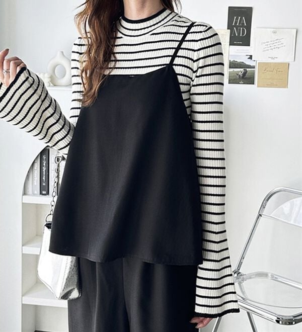 GeeRA（ジーラ）の「セットアップ風キャミソールサロペット（オールインワン）」｜詳細画像