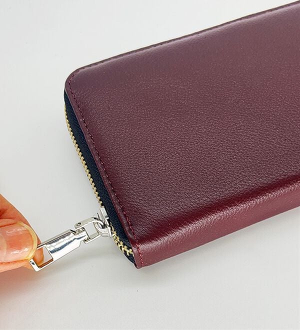 「＜ヒロココシノ・オム・ベーシック＞ソフトレザーラウンド長財布（メンズ財布・パスケース）」｜詳細画像