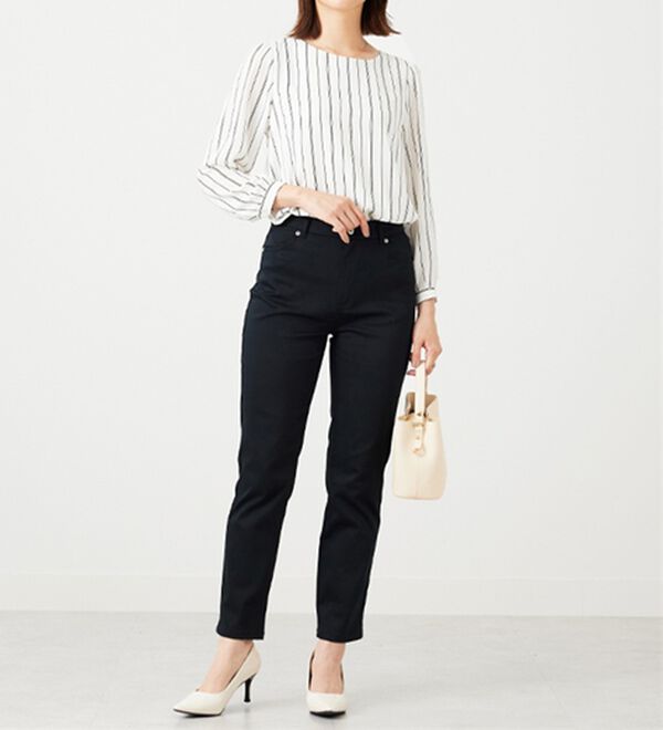 BELLUNA（ベルーナ）の「ジョーゼット素材裾ティアードブラウス（ブラウス）」｜詳細画像