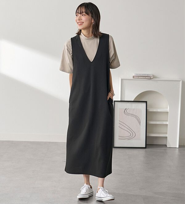 BELLUNA（ベルーナ）の「≪ＨｕｇＲｅａｍコットンＣｏｏｌ≫ひんやりハイネックプルオーバー（カットソー）」｜詳細画像