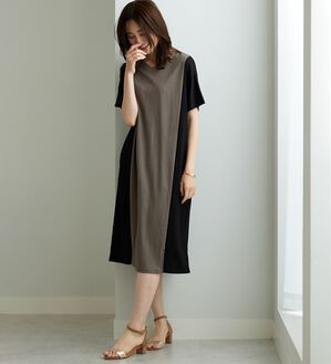 BELLUNA（ベルーナ）の「細見えを叶える！配色切替ワンピース（その他ワンピース）」｜詳細画像