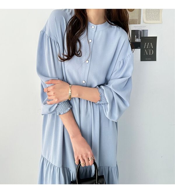 GeeRA（ジーラ）の「前後２ＷＡＹティアードシャツワンピース（シャツワンピース）」｜詳細画像