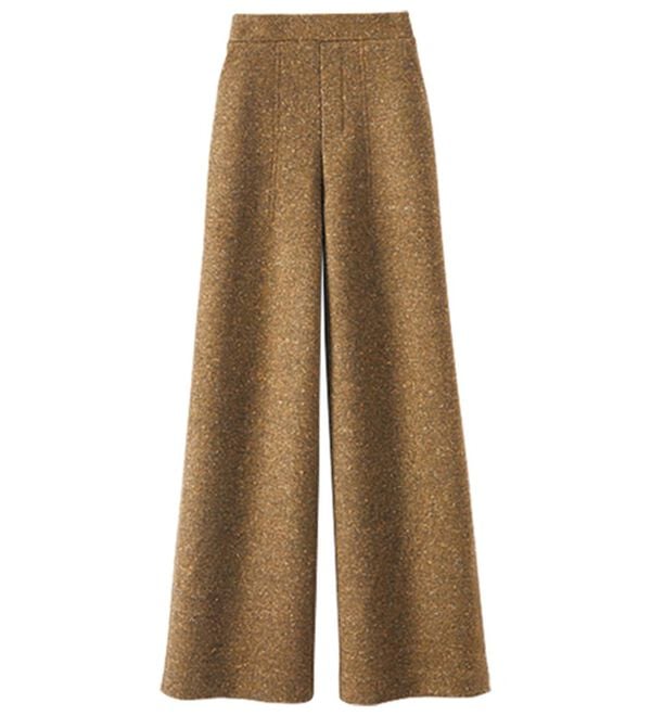 BELLUNA（ベルーナ）の「あったかお出かけカラーネップワイドパンツ（フルレングスパンツ）」｜詳細画像