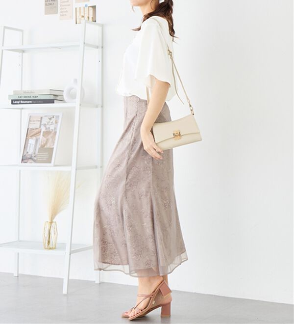 alotta（アロッタ）の「【接触冷感】ひんやり前後２ＷＡＹフレアー袖ブラウス（ブラウス）」｜詳細画像