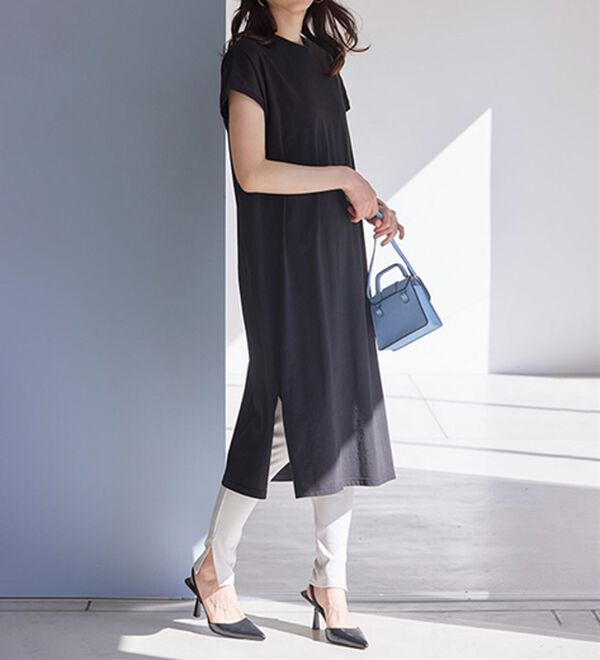 RANAN（ラナン）の「【レギンス付】＜ＢＣ＞綿１００％ひんやりワンピース（その他ワンピース）」｜詳細画像