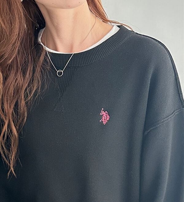 GeeRA（ジーラ）の「【U.S. POLO ASSN.】スウェットライクニット（ニット・セーター）」｜詳細画像