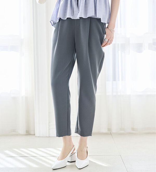 RANAN（ラナン）の「【選べる股下】ひんやり美脚シルエットタックパンツ（フルレングスパンツ）」｜詳細画像