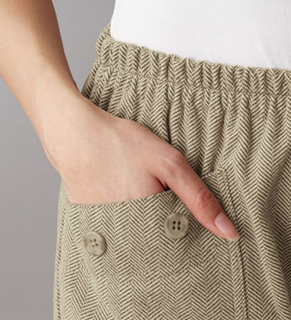 BELLUNA（ベルーナ）の「ツイード調素材コロンパンツ（フルレングスパンツ）」｜詳細画像