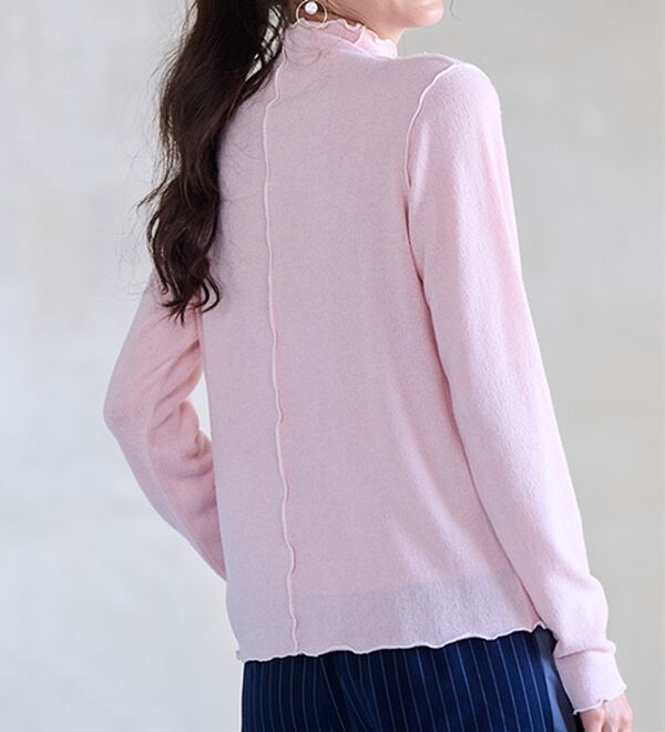 RANAN（ラナン）の「前後２ＷＡＹ！メロウ使いニットソーフリルプルオーバー（カットソー）」｜詳細画像