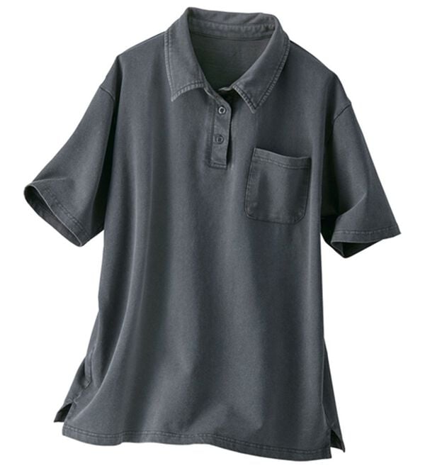 BELLUNA（ベルーナ）の「さらっと爽快！大人のヴィンテージ風ポロシャツ（ポロシャツ）」｜詳細画像