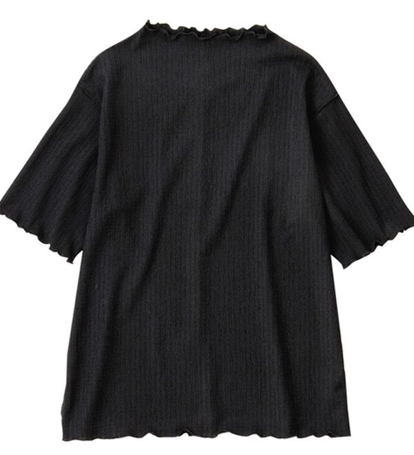 Viola e Viola（ヴィオラ エ ヴィオラ）の「ふくれジャカードシアープルオーバー（カットソー）」｜ブラック