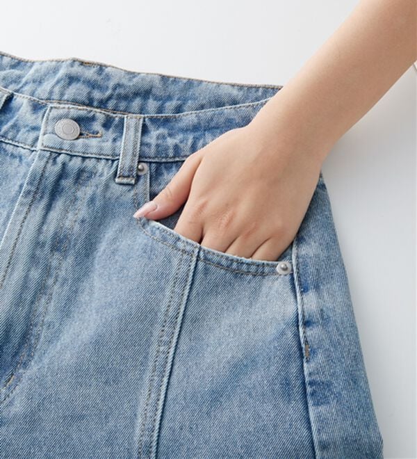 RANAN（ラナン）の「フロントシームカーブデニム（フルレングスパンツ）」｜詳細画像