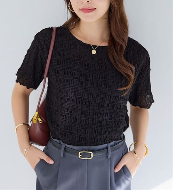 alotta（アロッタ）の「シアーシャーリングプルオーバー（カットソー）」｜詳細画像