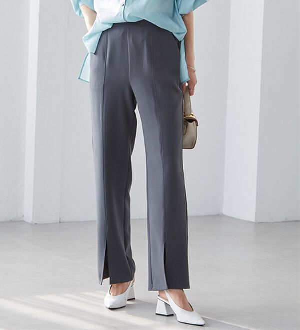 RANAN（ラナン）の「機能付センタースリットフレアーパンツ（フルレングスパンツ）」｜詳細画像