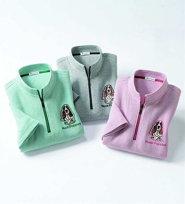 「＜ハッシュパピー＞ワッフルハーフジップトレーナー（メンズトレーナー）」｜詳細画像