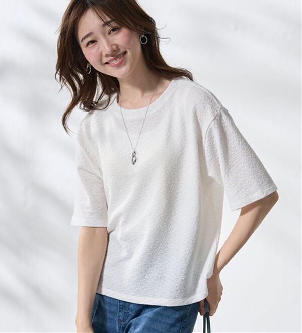 BELLUNA（ベルーナ）の「ジャカード素材プルオーバー（カットソー）」｜詳細画像