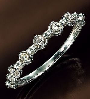 ルフラン（ルフラン）の「プラチナダイヤラインリング（リング）」｜1