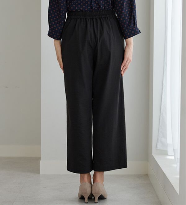BELLUNA（ベルーナ）の「《快適Ｌａｂ．》サラもち！快適ビンテージ調素材ワイドパンツ（ワイドパンツ・ガウチョ）」｜詳細画像