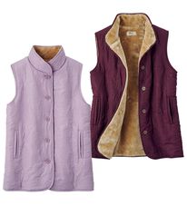 ルフラン（ルフラン）の「【２色組】エンボス使いのあったか上品ベスト（ベスト）」