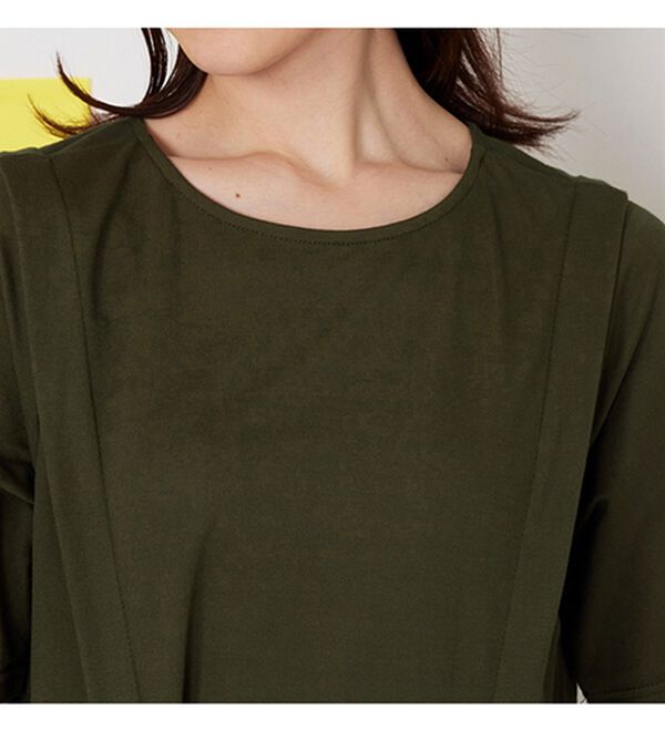 BELLUNA（ベルーナ）の「ヒンヤリ！タック使いかのこワンピース（カットソーワンピース）」｜詳細画像