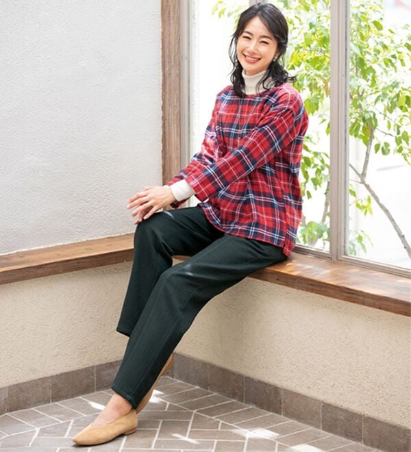 ルフラン（ルフラン）の「日本製肌に優しいあったか楽ラクパンツ（フルレングスパンツ）」｜詳細画像