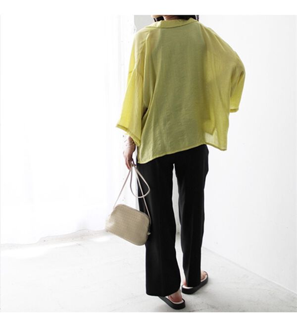 GeeRA（ジーラ）の「ワッシャーポプリンブラウス（ブラウス）」｜詳細画像