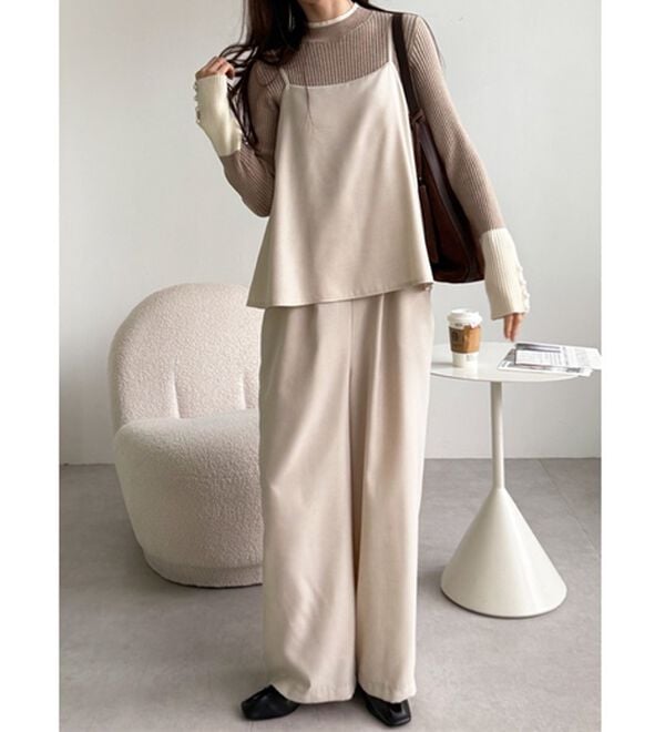 GeeRA（ジーラ）の「セットアップ風キャミソールサロペット（オールインワン）」｜詳細画像