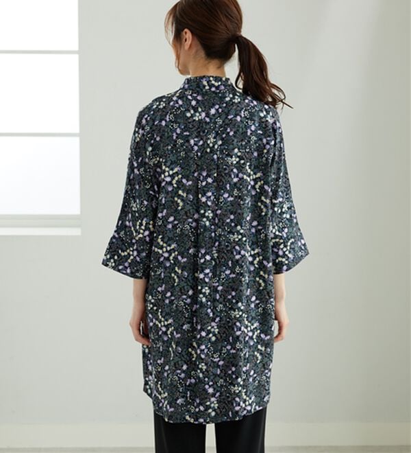 「【接触冷感】レーヨン素材ブザム切替ワンピース（その他ワンピース）」｜詳細画像