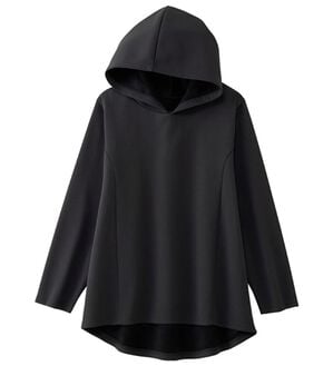 alotta（アロッタ）の「あったか上品フレアーパーカー（パーカー）」｜チャコール